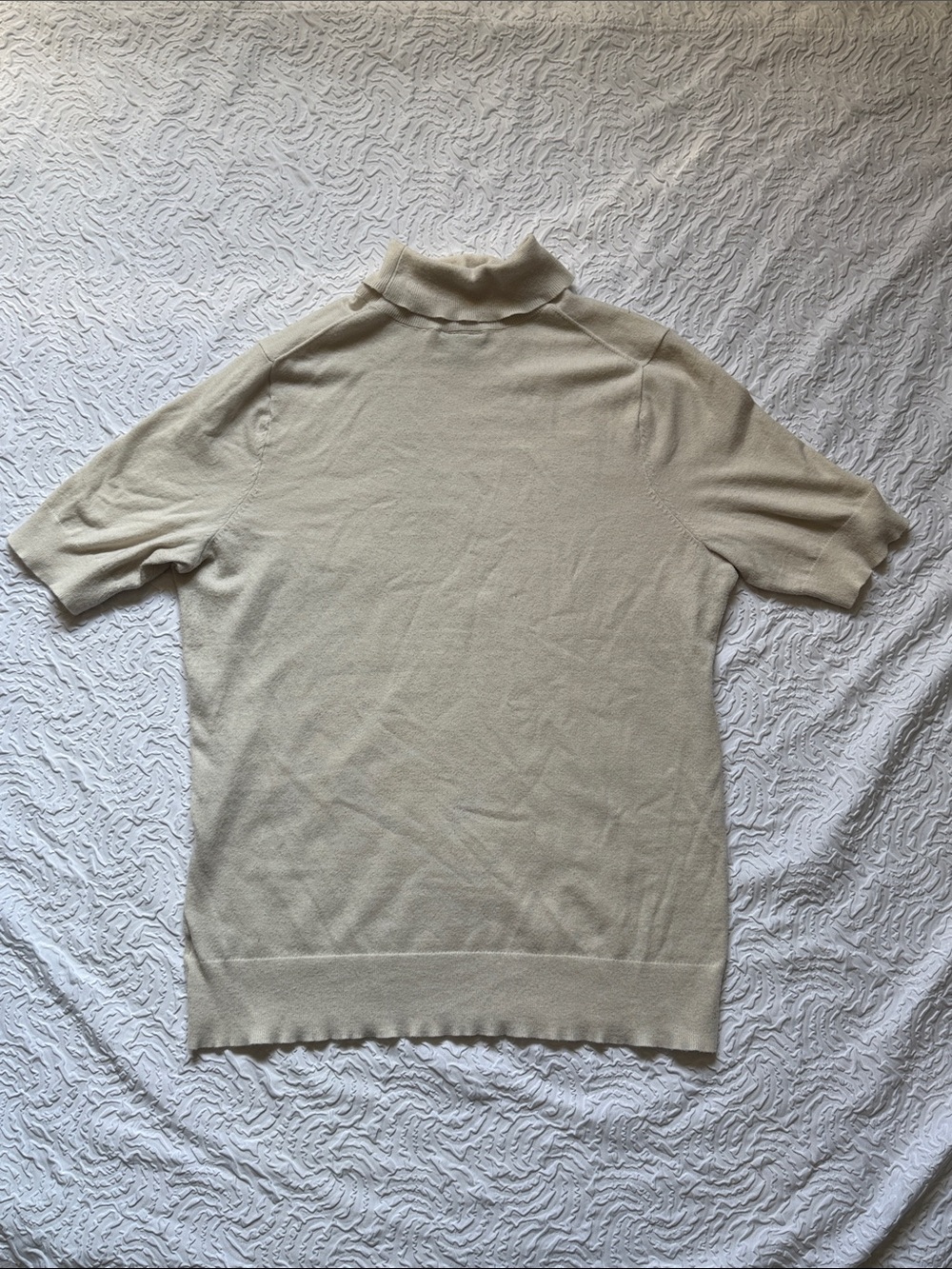 torrid Cream Short-Sleeve Turtleneck Sweater - Picture 8 of 8